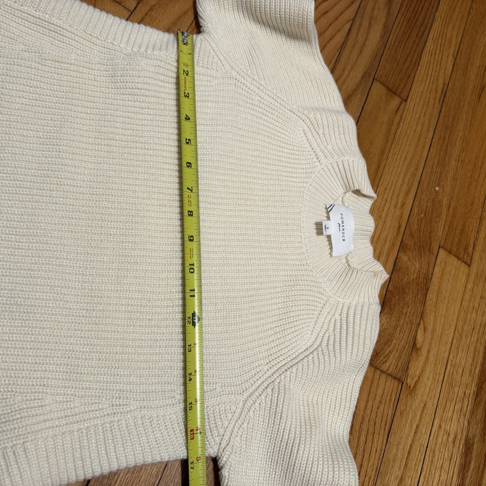 Pomander Place Tuckernuck Cream Ainsley Long Sleeve‎ Rib Knit Sweater Mini Dress - Picture 7 of 8